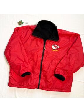 Vintage Kansas City Chiefs Pro Player Reversible Zip Up Jacket - XXL